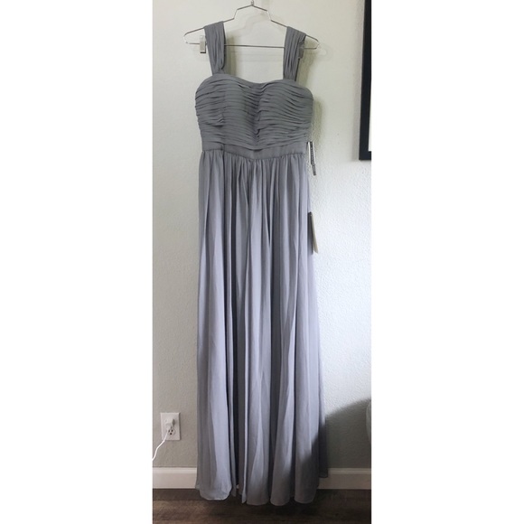 ‼️LAST CHANCE‼️Weddington Way || NWT || Adrianna Papell Riley Slate Grey Dress - Picture 2 of 12